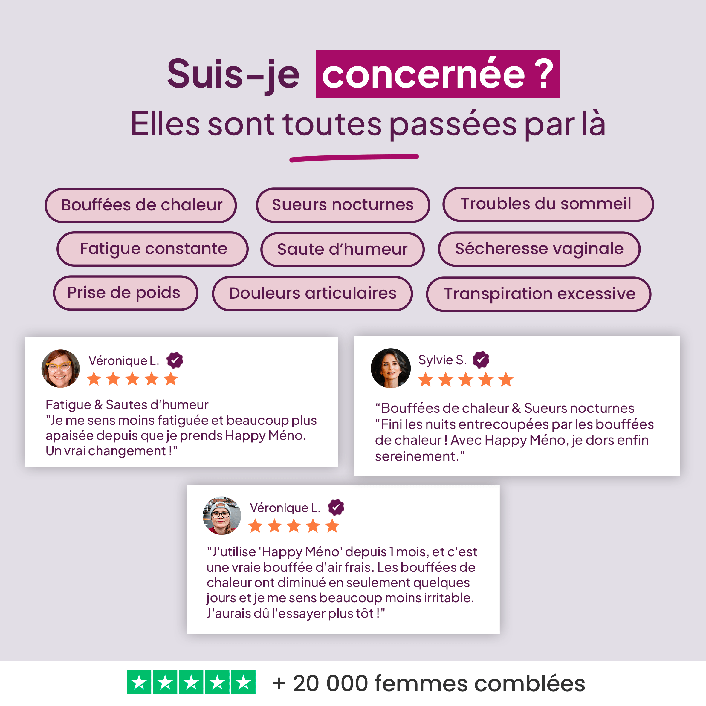 Pack ménopause : Happy méno & Bye bye stress