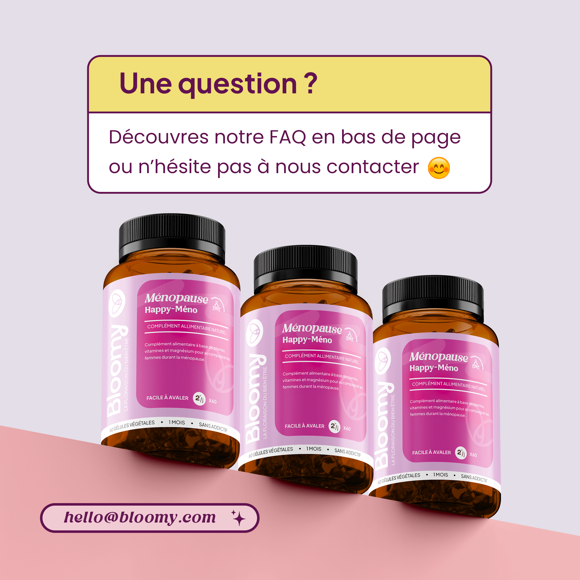 Pack ménopause : Happy méno & Bye bye stress